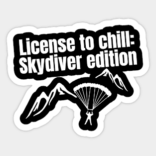 Skydiver edition quote-for airport lovers Sticker